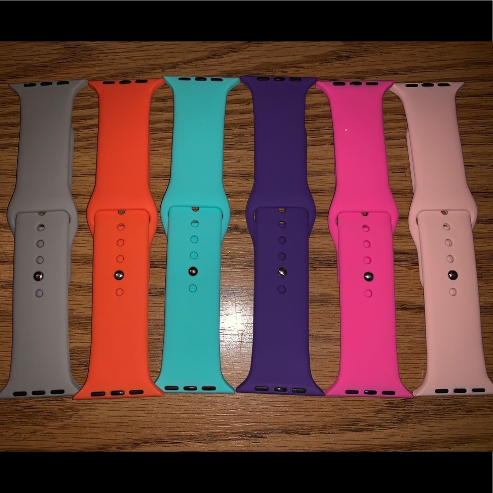 Silicone Apple Watch Bundle 42mm S/M - NEW